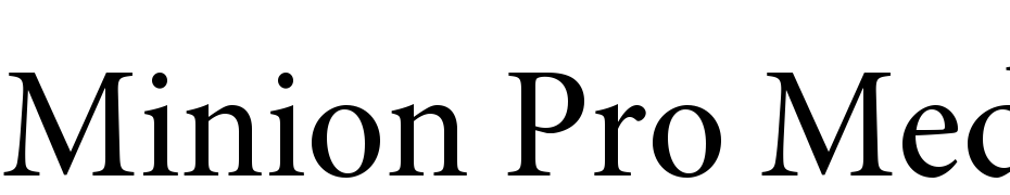 Minion Pro Medium Subhead Font Download Free